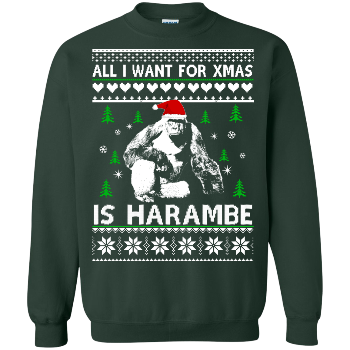 Harambe ugly 2025 christmas sweater